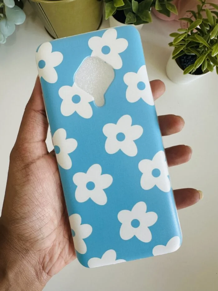 Blue flower soft case