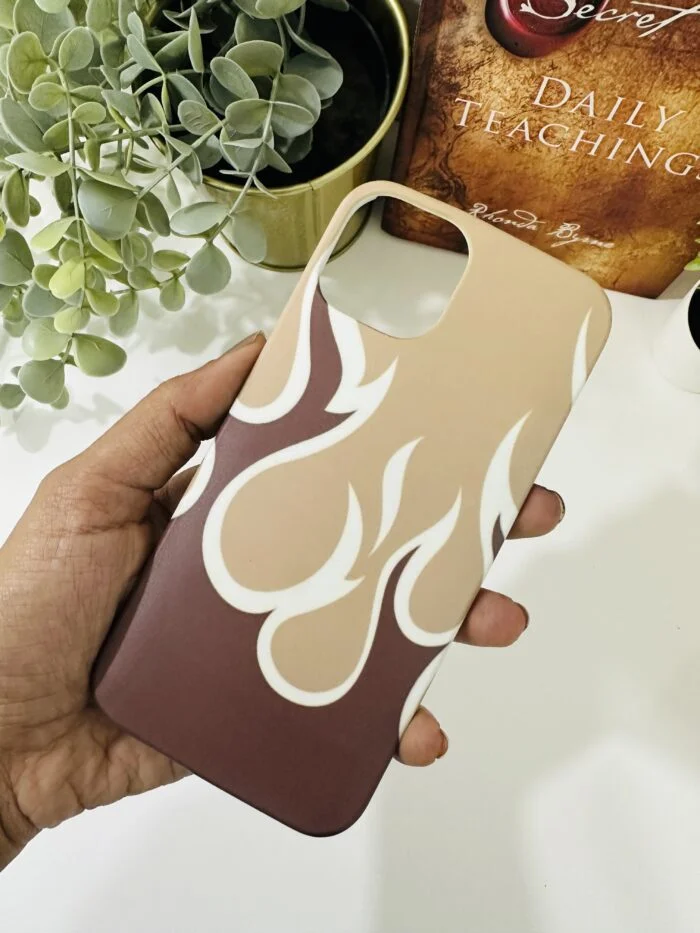 Brown flame Hard Case