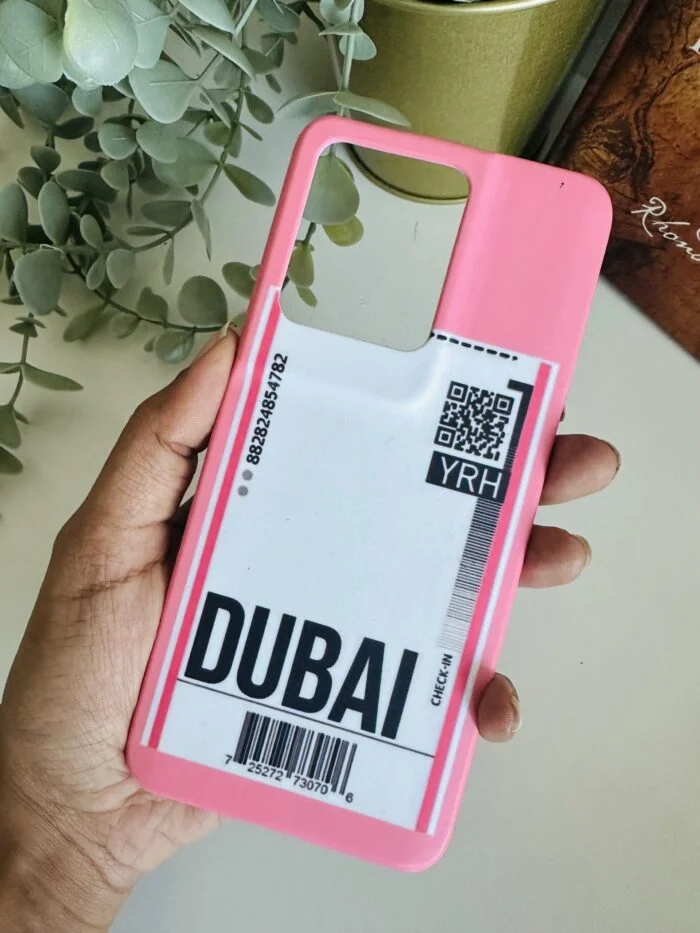 Dubai travel ticket Hard Case